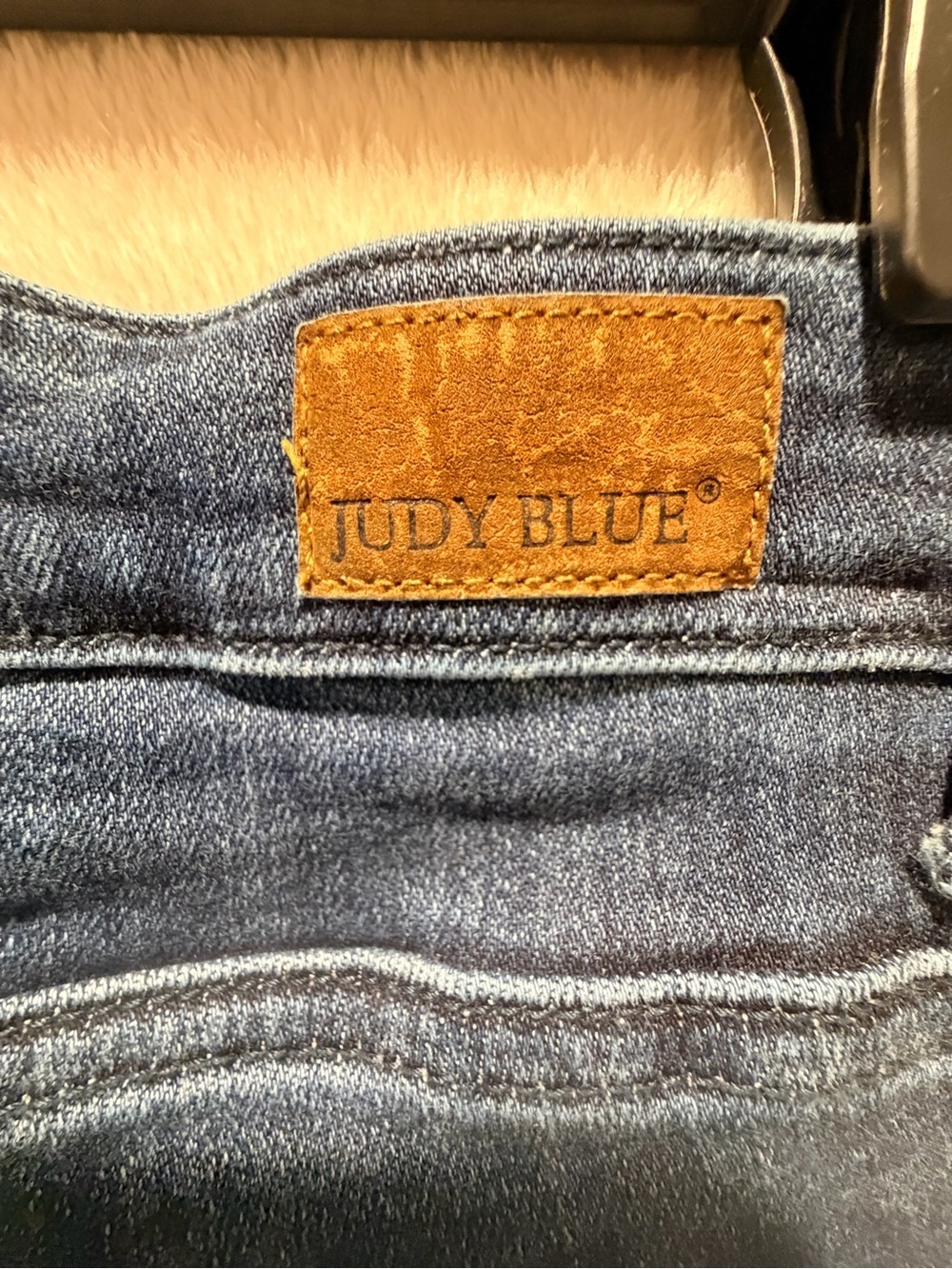 Judy Blue Slim Boot Cut Jeans Mid Rise Stretch Denim Size 27 Dark Wash - Picture 12 of 14